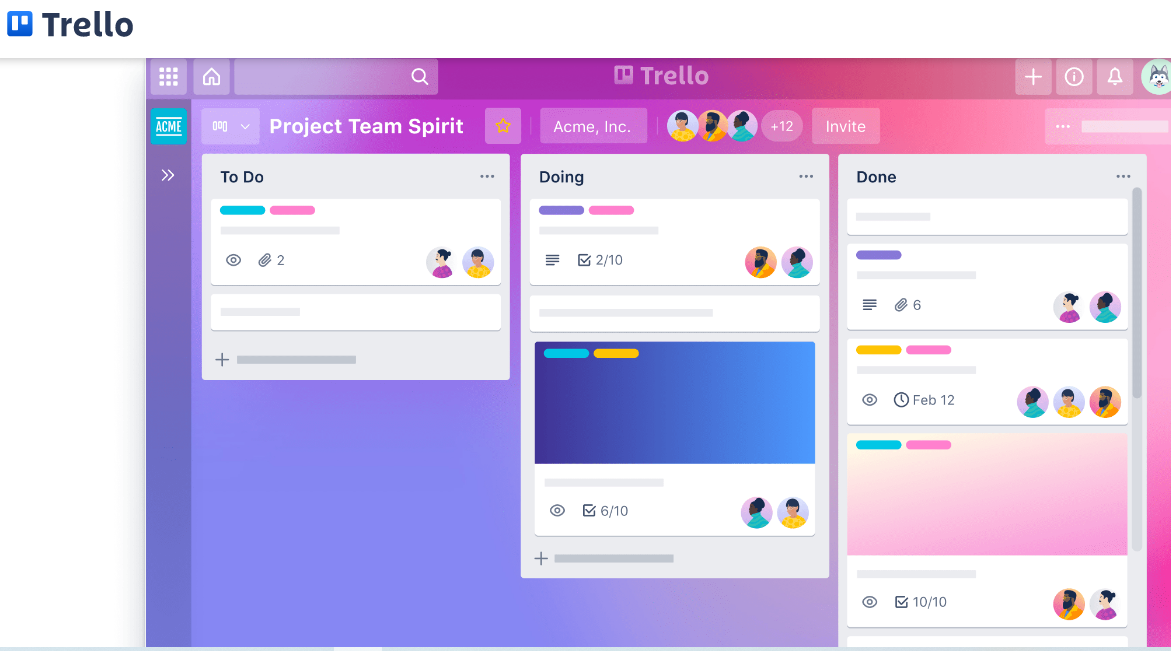 Trello — project management