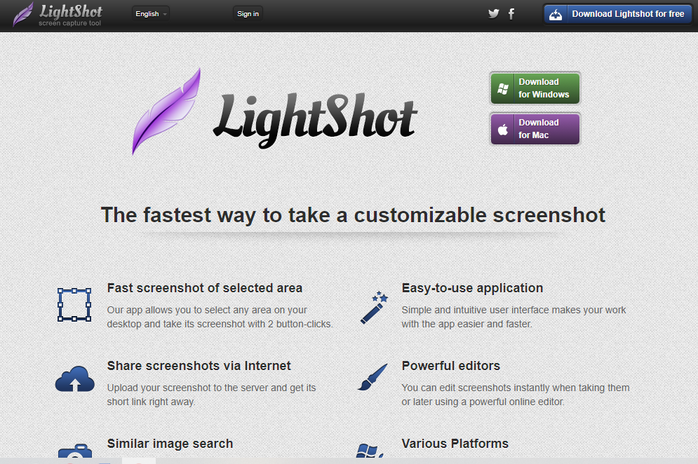 LightShot – screen capture tool