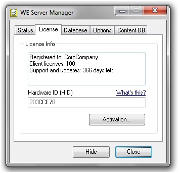 Server Manager License
