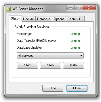 Server Manager Status