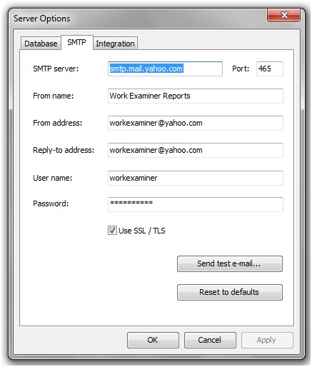 SMTP Settings 2