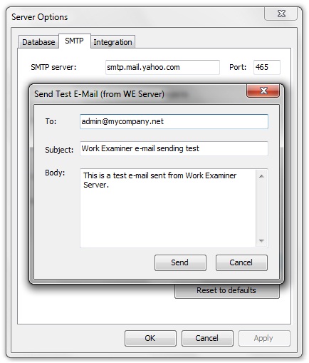 SMTP Settings 3