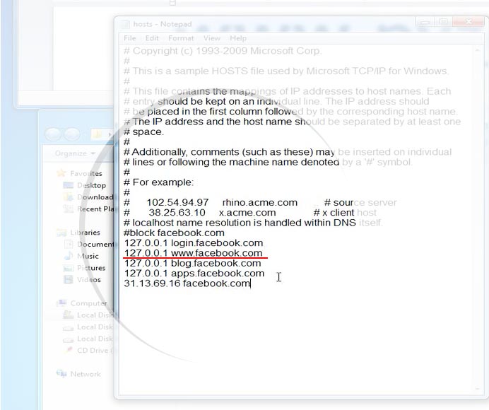 How to edit hosts on Windows 10 to block Facebook